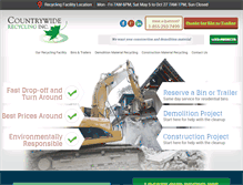 Tablet Screenshot of countrywiderecycling.ca